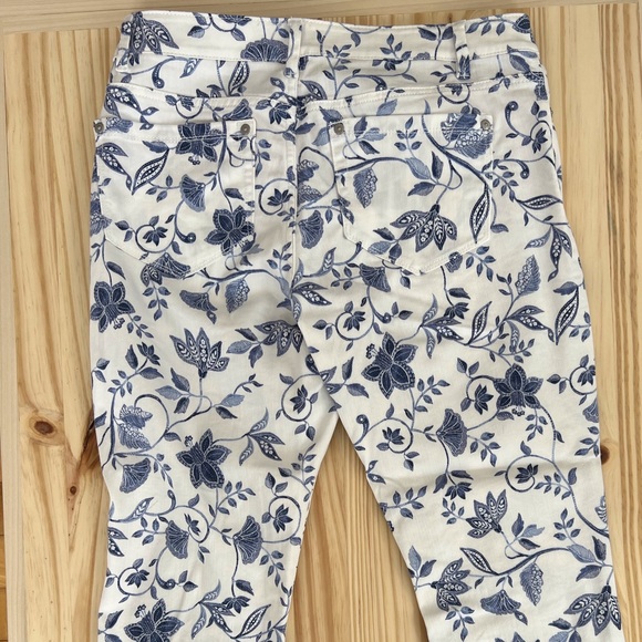 J.Jill blue and white jeans - Picture 5 of 5